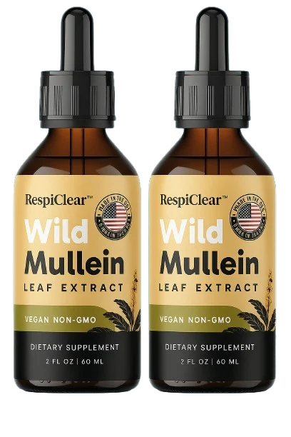 RespiClear natural lung support supplement bottle